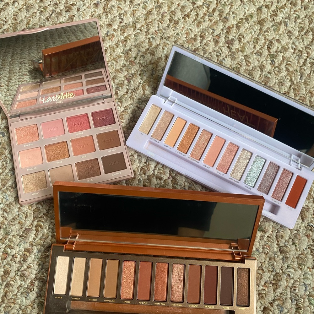 Urban Decay Naked Heat, Naked Cyber, Tarte Juicy Eyeshadow Palette - Picture 2 of 11